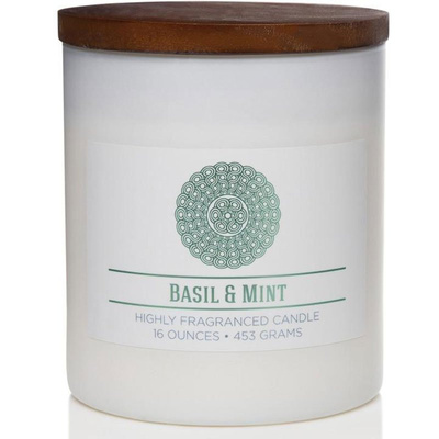 Naturligt doftljus av soja i glas Colonial Candle 16 oz 453 g - Basil Mint