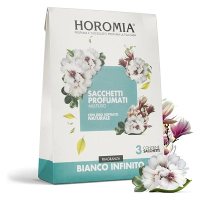 Set med doftpåsar till garderoben Italienska premium Bianco Infinito Horomia 3 st. x 12g