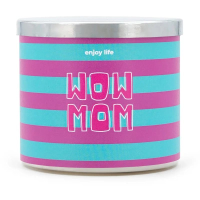 Mad Candle vela perfumada cristal Wow Mom 400 g mandarina y menta