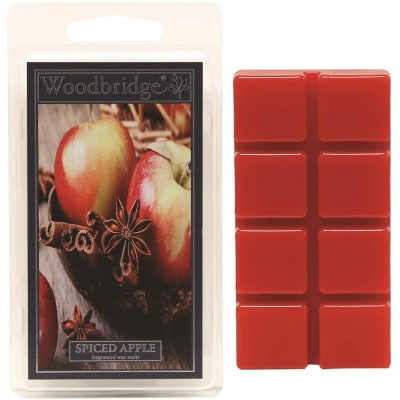 Vánoční vonný vosk do krbu Spiced Apple Cinnamon Woodbridge Candle 68 g