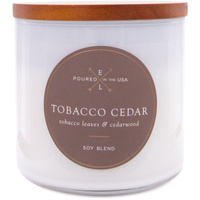 Candela profumata alla soia con stoppino in legno 368 g Colonial Candle - Cedro Tabacco