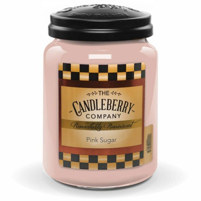 Candleberry didelė kvapni žvakė stiklinėje 570 g - Pink Sugar™