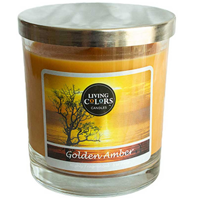 Bougie parfumée Golden Amber Living Colors