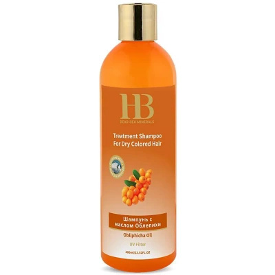 Shampoo voor droog en gekleurd haar met duindoorn en Dode Zeemineralen 400 ml Health & Beauty