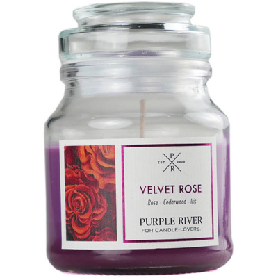Duftkerze soja Velvet Rose Purple River 113 g