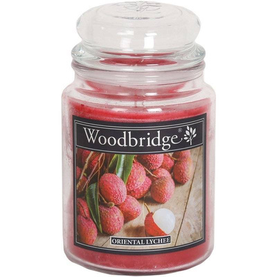 Fruit scented candle in glass large Woodbridge - Oriental Lychee
