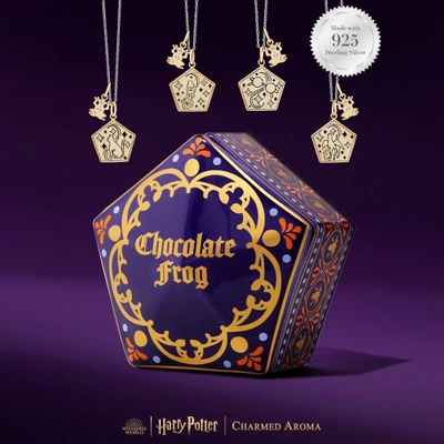 Harry Potter ljus med smycken Charmed Aroma sojaljus Halsband - Chokladgroda Chocolate Frog