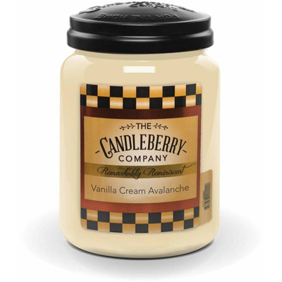 Candleberry didelė kvapni žvakė stiklinėje 570 g - Vanilla Cream Avalanche™