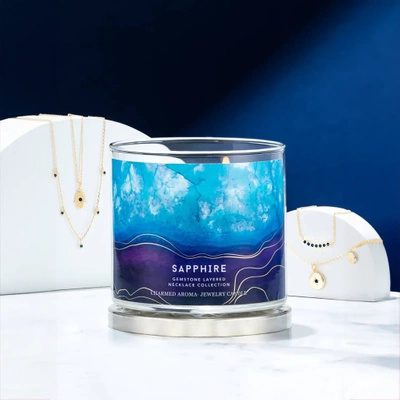 Žvakė su papuošalais Charmed Aroma kvapni sojų Karoliai – Safyras Sapphire