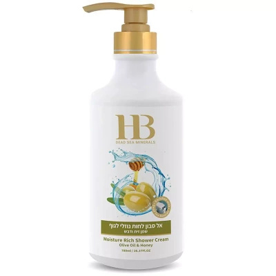 Hydratačné krémové telové mydlo s olivovým olejom medom a minerálmi z Mŕtveho mora 780 ml Health & Beauty