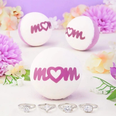 Charmed Aroma bath bomb with jewelry ring for mom
