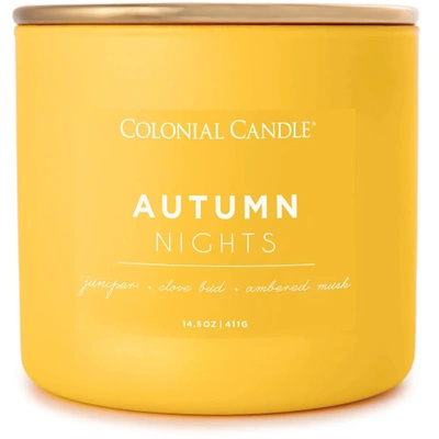 Bougie de soja parfumée en verre 3 mèches - Autumn Nights Colonial Candle