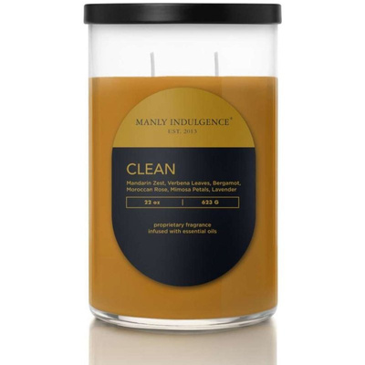 Masculine soy scented candle Clean Colonial Candle