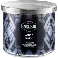 Natural scented candle 3 wicks - Azure Coast Candle-lite