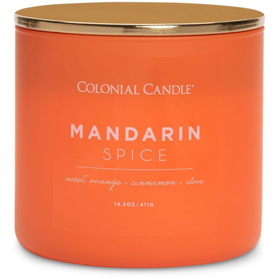Colonial Candle Pop Of Color ароматическая соевая свеча в стекле 3 фитиля 14,5 унций 411 г - Mandarin Spice (Мандарин специи)