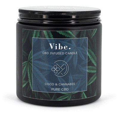 Soja geurkaars CBD in glas Vibe Coco and Cannabis Candle Brothers 350 g