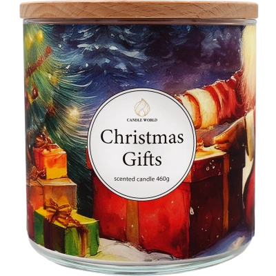 Candle World sojų kalėdinė kvapo žvakė 3 dagtys Christmas Gifts 460 g