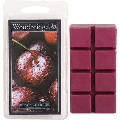 Cire parfumée cerise fruitée Black Cherries Woodbridge Candle 68 g