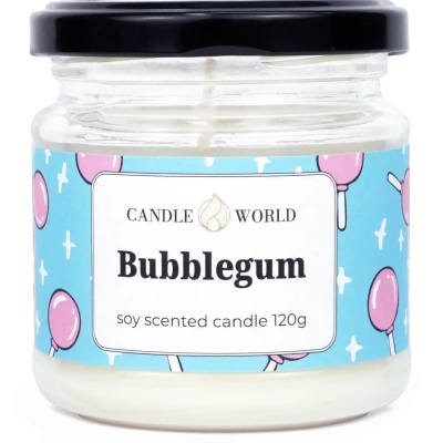 Candle World bougie de soja parfumée pot Bubblegum 120 g