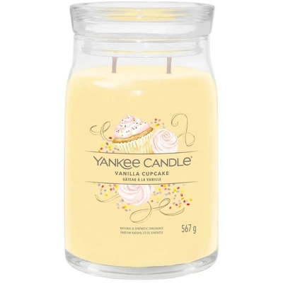 Yankee Candle Signature stort vaniljdoftande ljus i glasburk 567g - Vanilla Cupcake