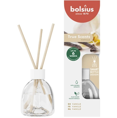 Bolsius True Scents diffuseur de parfum en bâtonnets 60 ml verre - Vanille Vanilla