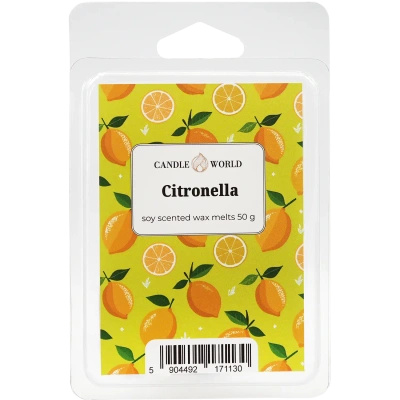 Candle World wosk zapachowy antykomarowy sojowy Citronella 50 g