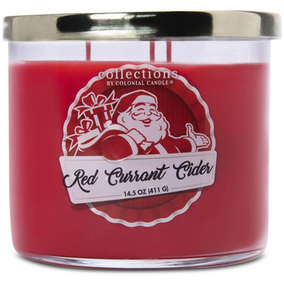 Świąteczna świeca zapachowa sojowa Red Currant Cider Colonial Candle
