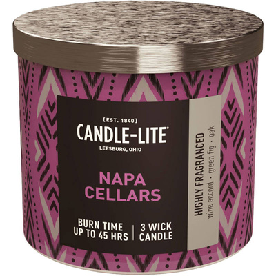 Ароматическая свеча натуральная с тремя фитилями - Napa Cellars Candle-lite