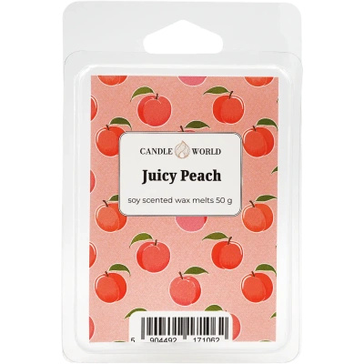 Candle World vonný sójový vosk Juicy Peach 50 g Broskev