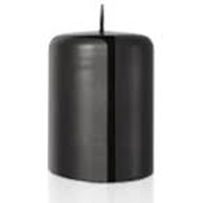 Candela a colonna decorativa nera metallizzata 100/70 mm FEM Candele