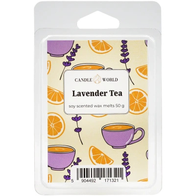Candle World cire parfumée au soja Lavender Tea 50 g Lavande