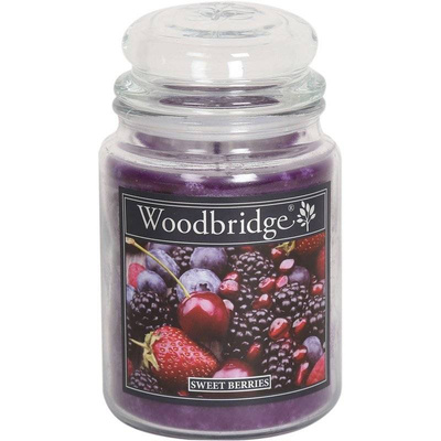 Borůvka vonná svíčka ve skle velký Woodbridge - Sweet Berries