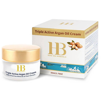 Crème d'argan hydratante triple action 50 ml à base de minéraux de la Mer Morte Health & Beauty