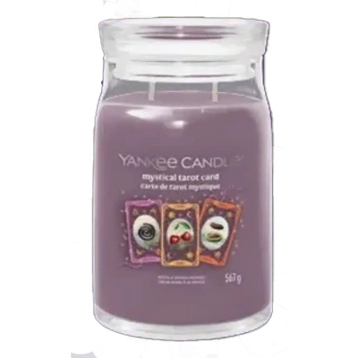 Yankee Candle Signature large Halloween scented candle in glass jar 567 g - Mystical Tarot Card