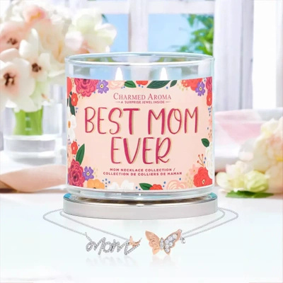 Świeczka z biżuterią Naszyjnik Charmed Aroma - Best Mom Ever