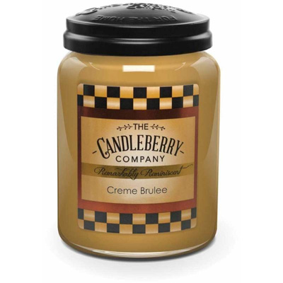 Candleberry duża świeca zapachowa w szkle 570 g - Creme Brulee™