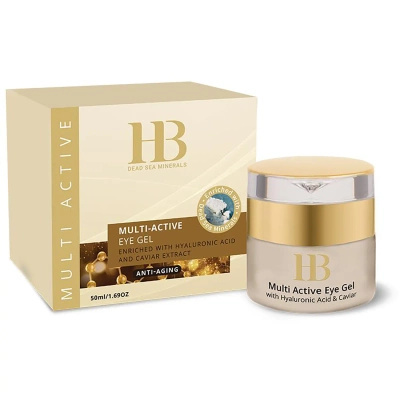 Gel activo para ojos y párpados con ácido hialurónico y caviar 50 ml a base de minerales del Mar Muerto Health & Beauty