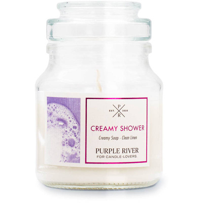 Soy scented candle Creamy Shower Purple River 113 g