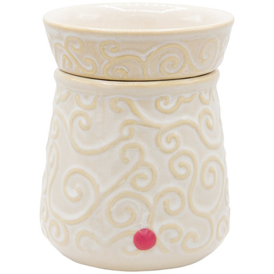 Dubai Electric scented wax burner with removable bowl - Ivory