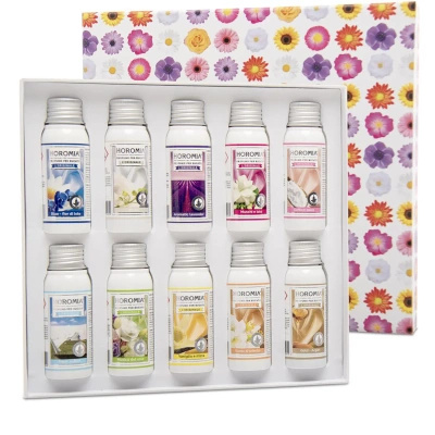 Set regalo profumi per bucato italiano premium Flower Horomia 10 pezzi. x 50ml