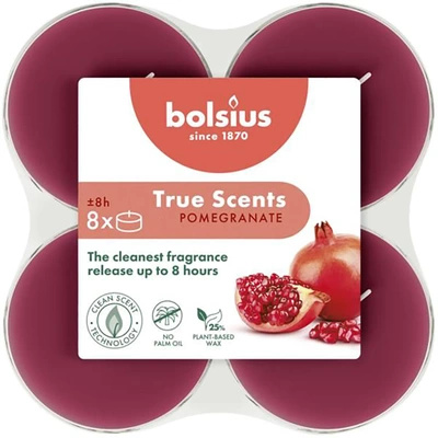 Bolsius scented warmers maxi polycarbonate 6 cm True Scents red 8 pcs - Pomegranate Pomegranate