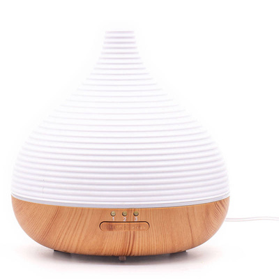 Grande diffusore di aromi ad ultrasuoni bianco per aromaterapia in legno con illuminazione a LED colorata 23.5 cm Aroma Dream Brasil