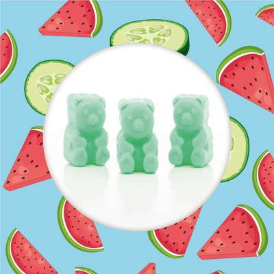 Wosk zapachowy sojowy misie - Cucumber Melon Ted Friends
