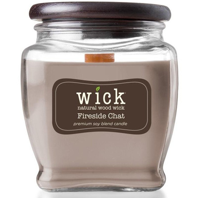 Candela di soia profumata stoppino di legno Colonial Candle Wick - Fireside Chat