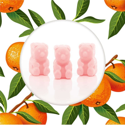 Wax melts soy scented teddy bears - Sunkissed Clementine Ted Friends