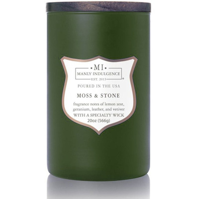 Sojová vonná svíčka pro muže Moss Stone Colonial Candle