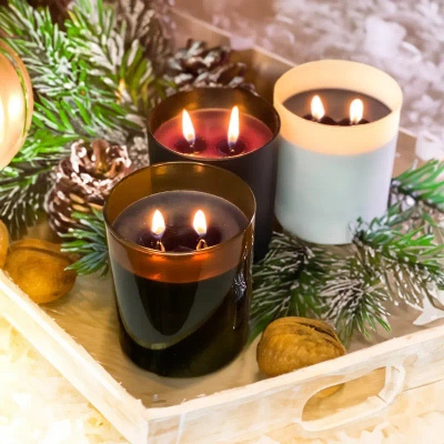 Kalėdinis sojų kvapų žvakių rinkinys 3 vnt - Sweet Life