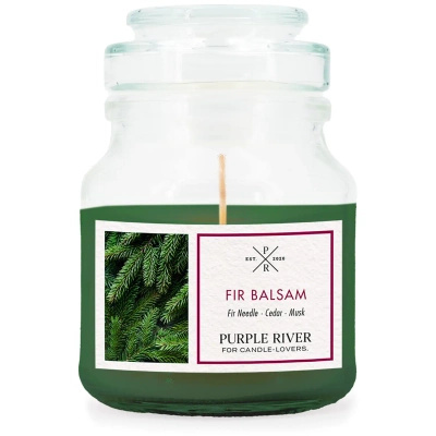 Fir Balsam Purple River Skleněná svíčka s vůní sójové jedle 113 g