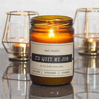 Sójová darčeková sviečka s vôňou Mad Candle 360 ​​g - I´d Quit My Job