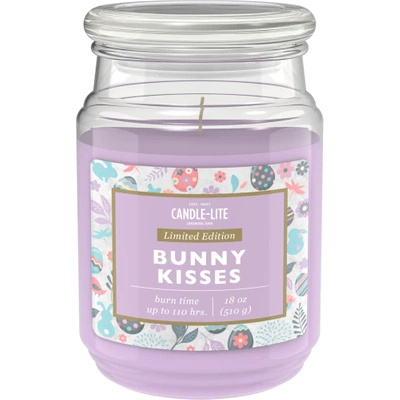 Candela profumata grande in vetro per Pasquale Bunny Kisses Candle-lite 510 g